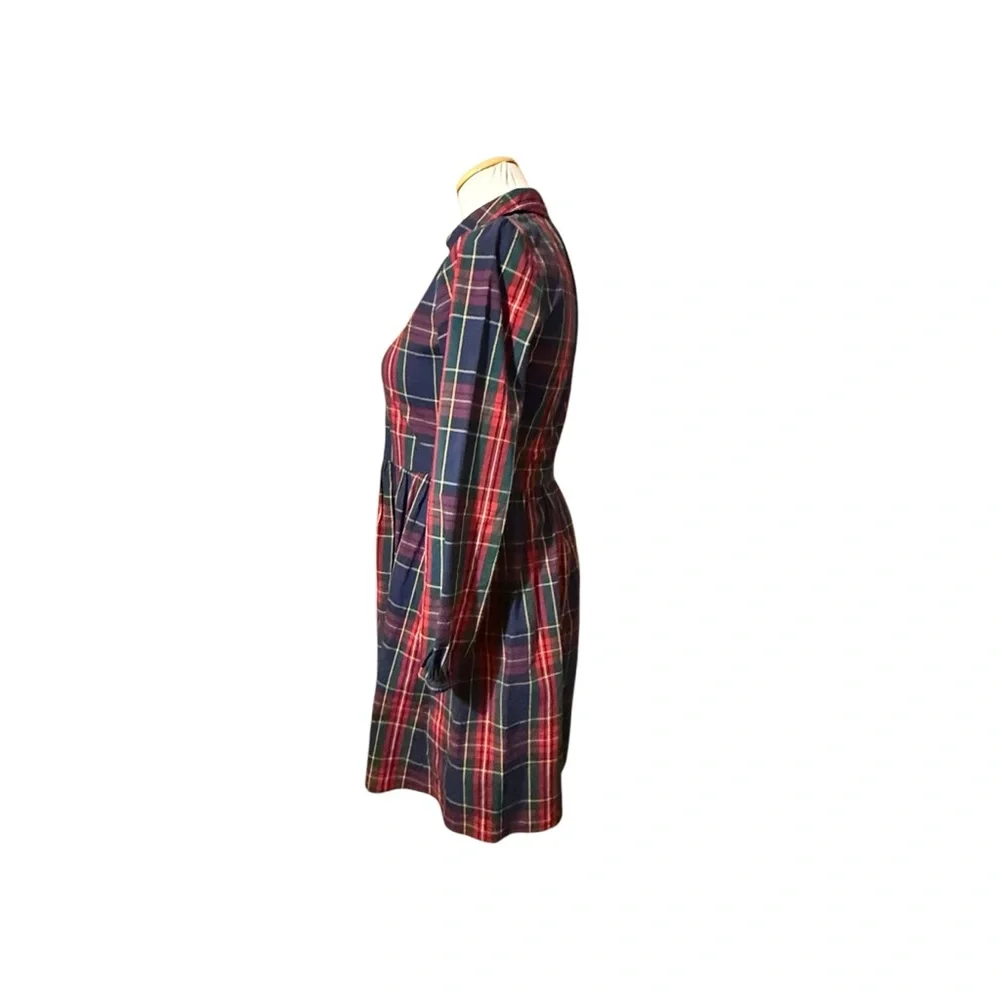 NWT J. Crew Plaid Button Down Shirt Dress